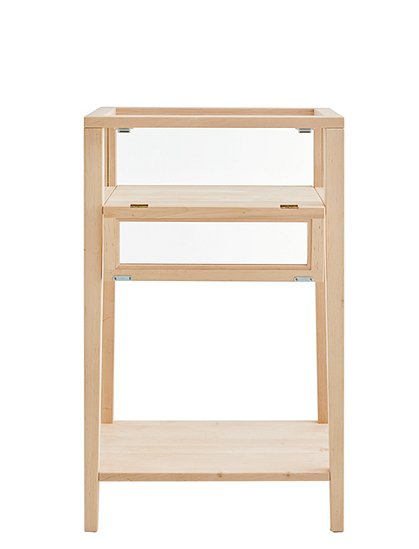Konsolentisch aus Erlenholz mit Glasfach &#9733; Kundenbewertung "Sehr gut" &#9733; 10&euro; Rabatt für Neukunden &#9733; Schnell verschickt &#9733; Günstig bei car-Moebel.de