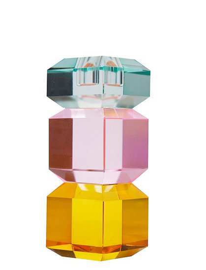 3-farbiger Kristall Kerzenhalter für Stabkerzen &#9733; Kundenbewertung "Sehr gut" &#9733; 10&euro; Rabatt für Neukunden &#9733; Schnell verschickt &#9733; Günstig bei car-Moebel.de
