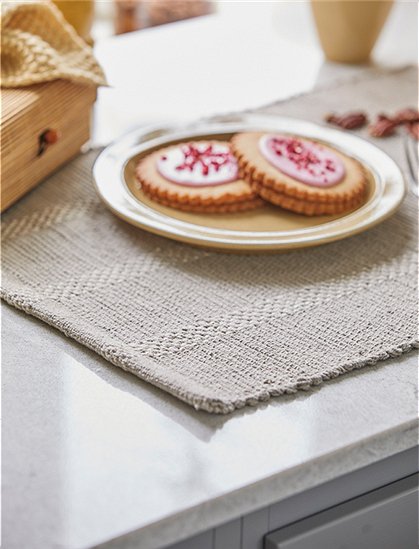 Tischset 35x45 cm, grau gestreift v. Ib Laursen &#9733; Kundenbewertung "Sehr gut" &#9733; 10&euro; Rabatt für Neukunden &#9733; Schnell verschickt &#9733; Günstig bei car-Moebel.de