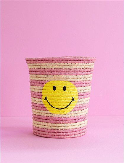 runder Bastkorb Smiley v. rice &#9733; Kundenbewertung "Sehr gut" &#9733; 10&euro; Rabatt für Neukunden &#9733; Schnell verschickt &#9733; Jetzt günstig kaufen bei car-Moebel.de