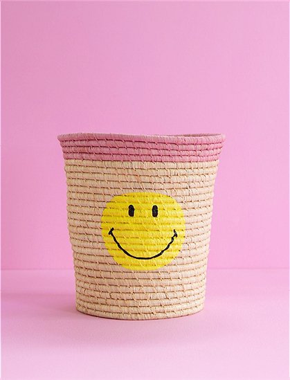runder Bastkorb Smiley v. rice &#9733; Kundenbewertung "Sehr gut" &#9733; 10&euro; Rabatt für Neukunden &#9733; Schnell verschickt &#9733; Jetzt günstig kaufen bei car-Moebel.de