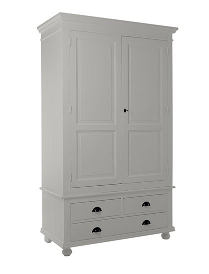 weißer Kleiderschrank Landhausstil &#9733; Kundenbewertung "Sehr gut" &#9733; 10&euro; Rabatt für Neukunden &#9733; Jetzt günstig kaufen bei car-Moebel.de