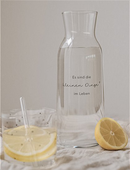 Karaffe aus Glas (1 Liter) von Eulenschnitt &#9733; Kundenbewertung "Sehr gut" &#9733; 10&euro; Rabatt für Neukunden &#9733; Schnell verschickt &#9733; Günstig bei car-Moebel.de
