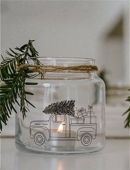Vase Weihnachtsauto von Eulenschnitt &#9733; Kundenbewertung "Sehr gut" &#9733; 10&euro; Rabatt für Neukunden &#9733; Schnell verschickt &#9733; Günstig bei car-Moebel.de