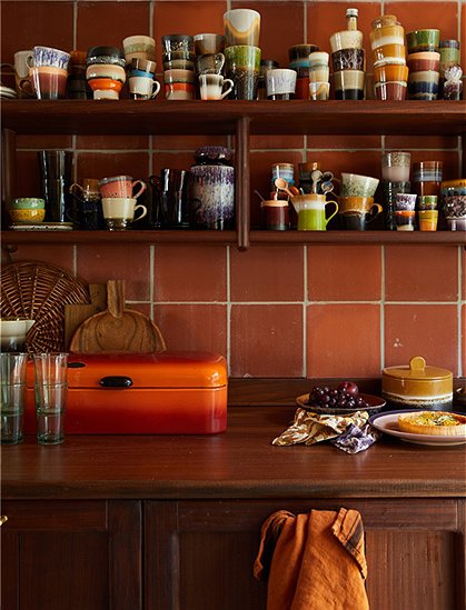 4er Set Eierbecher 70"s Keramik von HKliving &#9733; Kundenbewertung "Sehr gut" &#9733; 12&percnt; Rabatt für Neukunden &#9733; Schnell verschickt &#9733; Günstig bei car-Moebel.de