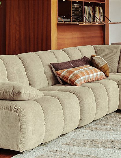 Wave Couch Ribcord Bezug von HKliving &#9733; Kundenbewertung "Sehr gut" &#9733; 10&euro; Rabatt für Neukunden &#9733; Jetzt günstig kaufen bei car-Moebel.de