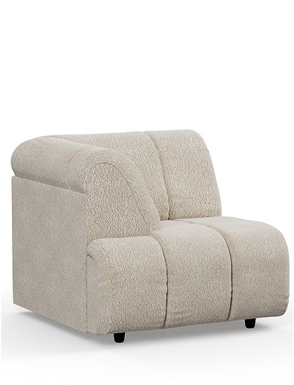 Wave Couch mit Bouclé Bezug von HKliving &#9733; Kundenbewertung "Sehr gut" &#9733; 10&euro; Rabatt für Neukunden &#9733; Jetzt günstig kaufen bei car-Moebel.de