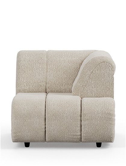 Wave Couch mit Bouclé Bezug von HKliving &#9733; Kundenbewertung "Sehr gut" &#9733; 10&euro; Rabatt für Neukunden &#9733; Jetzt günstig kaufen bei car-Moebel.de