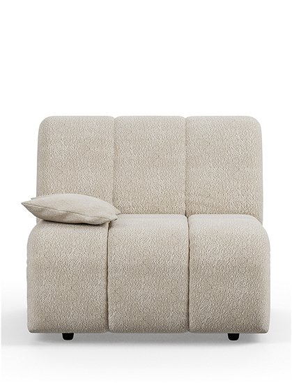 Wave Couch mit Bouclé Bezug von HKliving &#9733; Kundenbewertung "Sehr gut" &#9733; 10&euro; Rabatt für Neukunden &#9733; Jetzt günstig kaufen bei car-Moebel.de