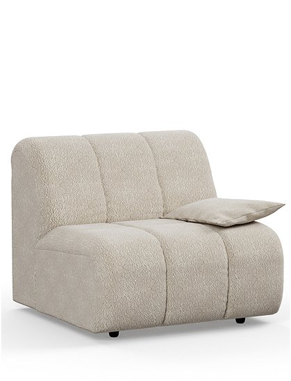 Wave Couch mit Bouclé Bezug von HKliving &#9733; Kundenbewertung "Sehr gut" &#9733; 10&euro; Rabatt für Neukunden &#9733; Jetzt günstig kaufen bei car-Moebel.de