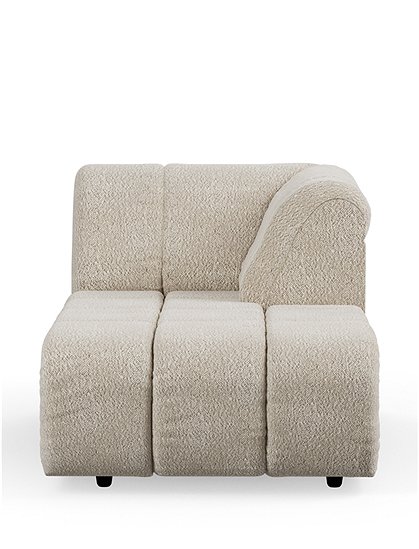 Wave Couch mit Bouclé Bezug von HKliving &#9733; Kundenbewertung "Sehr gut" &#9733; 10&euro; Rabatt für Neukunden &#9733; Jetzt günstig kaufen bei car-Moebel.de