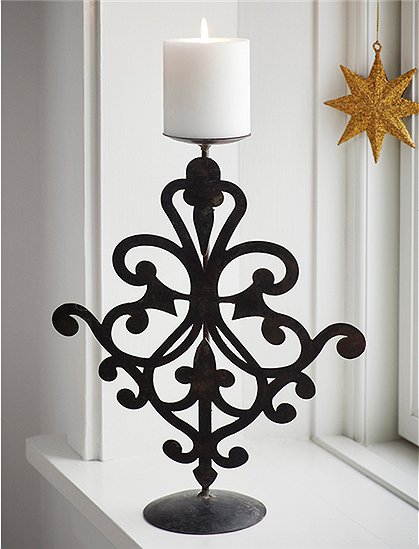Kerzenleuchter Ornament von Madam Stoltz &#9733; Kundenbewertung "Sehr gut" &#9733; 10&euro; Rabatt für Neukunden &#9733; Schnell verschickt &#9733; Günstig bei car-Moebel.de