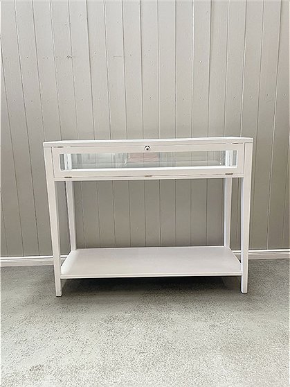 LV020235 Konsole Glasfach weiß, 96x65x120 2