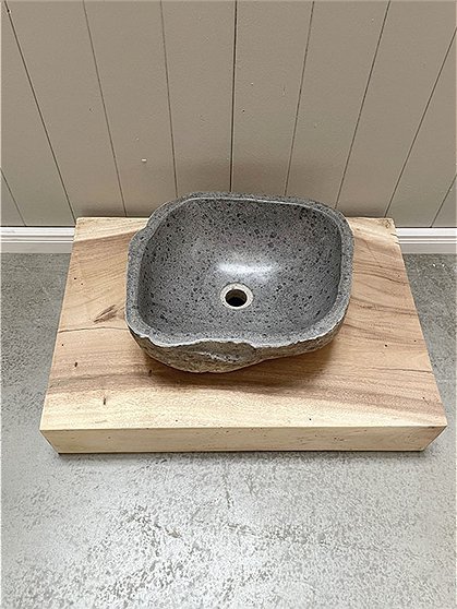 LV02031 Waschbecken mit Teakplatte 2
