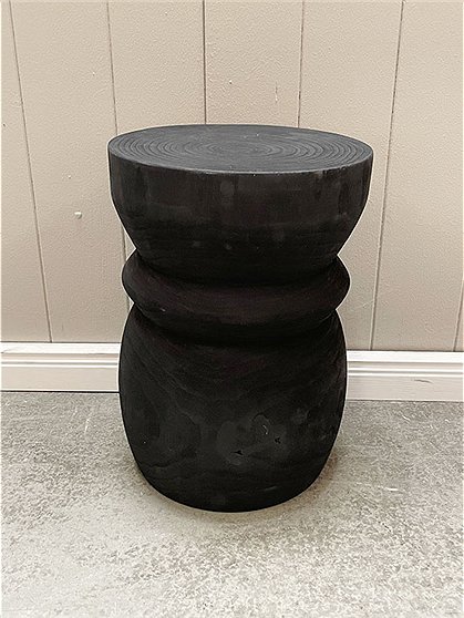 LV02048 Hocker Bikkel, Holz,40xØ28, schwarz 2