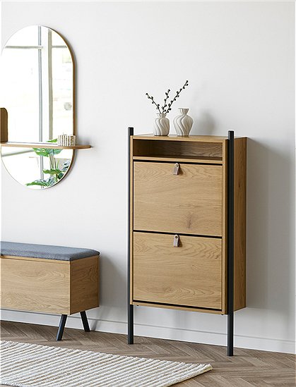 Barco Schuhschrank von House Nordic &#9733; Kundenbewertung "Sehr gut" &#9733; 12&percnt; Rabatt für Neukunden &#9733; Schnell verschickt &#9733; Jetzt bei car-Moebel.de