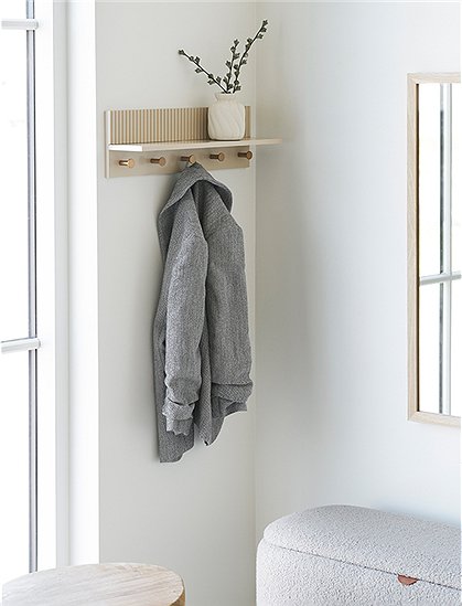 Rocca Wandgarderobe, mit Haken von House Nordic &#9733; Kundenbewertung "Sehr gut" &#9733; 12&percnt; Rabatt für Neukunden &#9733; Schnell verschickt &#9733; Jetzt bei car-Moebel.de