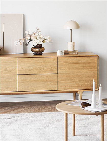 Sideboard Darwin von House Nordic &#9733; Kundenbewertung "Sehr gut" &#9733; 12&percnt; Rabatt für Neukunden &#9733; Schnell verschickt &#9733; Jetzt bei car-Moebel.de