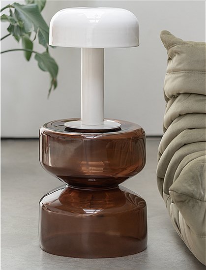 Beistelltisch Doble, Ø35, Glas von present time &#9733; Kundenbewertung "Sehr gut" &#9733; 12&percnt; Rabatt für Neukunden &#9733; Schnell verschickt &#9733; Jetzt bei car-Moebel.de
