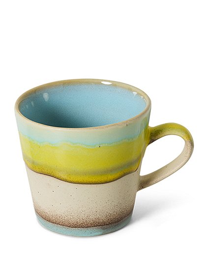 Americano Becher 70s Keramik von HKliving &#9733; Kundenbewertung "Sehr gut" &#9733; 12&percnt; Rabatt für Neukunden &#9733; Schnell verschickt &#9733; Günstig bei car-Moebel.de