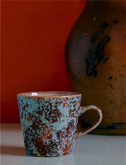 Americano Becher 70s Keramik von HKliving &#9733; Kundenbewertung "Sehr gut" &#9733; 12&percnt; Rabatt für Neukunden &#9733; Schnell verschickt &#9733; Günstig bei car-Moebel.de