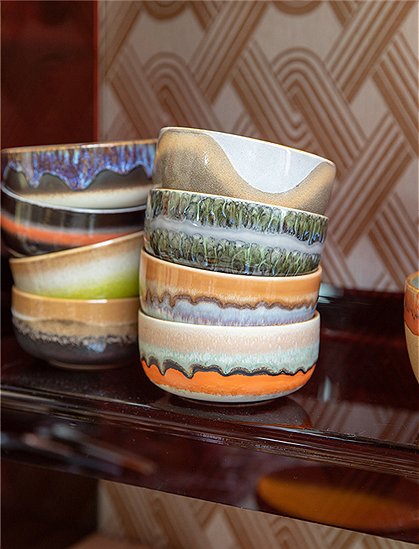 Dessert Bowl 70s Keramik von HKliving &#9733; Kundenbewertung "Sehr gut" &#9733; 12&percnt; Rabatt für Neukunden &#9733; Schnell verschickt &#9733; Jetzt bei car-Moebel.de