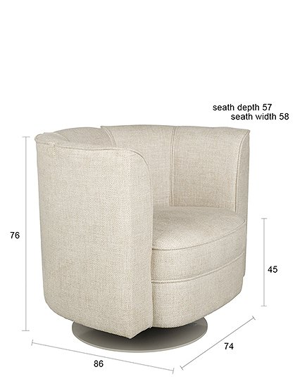 Lounge Chair Flower von Dutchbone &#9733; Kundenbewertung "Sehr gut" &#9733; 12&percnt; Rabatt für Neukunden &#9733; Schnell verschickt &#9733; Jetzt bei car-Moebel.de