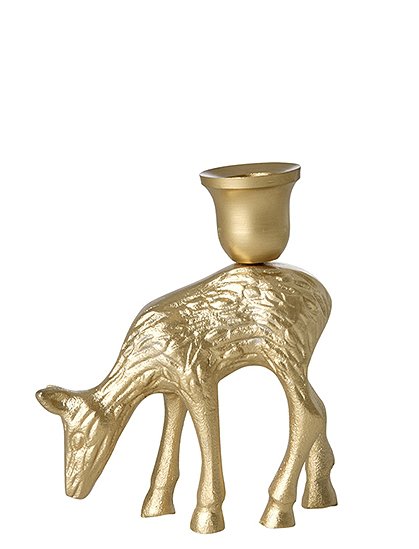 Kerzenhalter goldenes Reh von rice &#9733; Kundenbewertung "Sehr gut" &#9733; 10&euro; Rabatt für Neukunden &#9733; Schnell verschickt &#9733; Jetzt kaufen bei car-Moebel.de