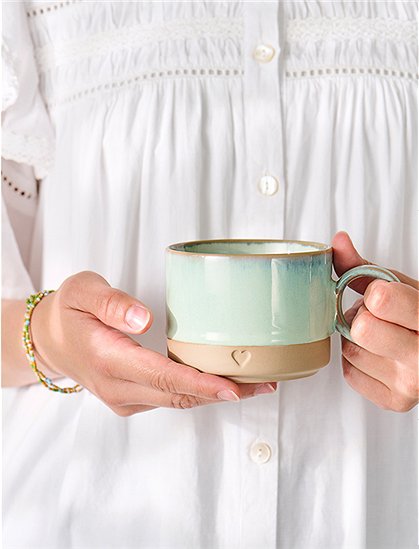 Tasse Heart aus Ton, 290 ml von Ib Laursen &#9733; Kundenbewertung "Sehr gut" &#9733; 12&percnt; Rabatt für Neukunden &#9733; Schnell verschickt &#9733; Günstig bei car-Moebel.de