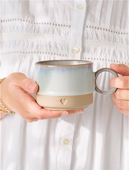 Tasse Heart aus Ton, 290 ml von Ib Laursen &#9733; Kundenbewertung "Sehr gut" &#9733; 12&percnt; Rabatt für Neukunden &#9733; Schnell verschickt &#9733; Günstig bei car-Moebel.de