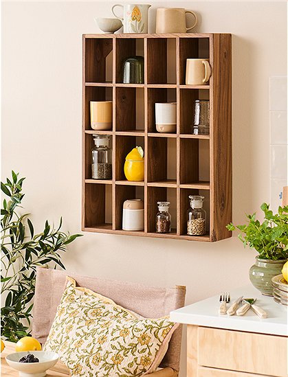 Wandregal Unika, 16 Fächer, 61x12x46 cm von Ib Laursen &#9733; Kundenbewertung "Sehr gut" &#9733; 12&percnt; Rabatt für Neukunden &#9733; Jetzt günstig kaufen bei car-Moebel.de