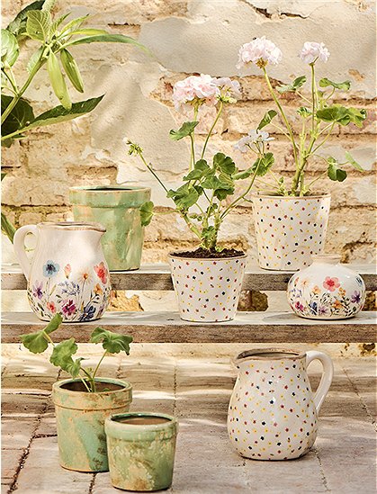 Keramik Vase Wildflowers von Ib Laursen &#9733; Kundenbewertung "Sehr gut" &#9733; 12&percnt; Neukundenrabatt &#9733; Schnell verschickt &#9733; Jetzt bei car-Moebel.de