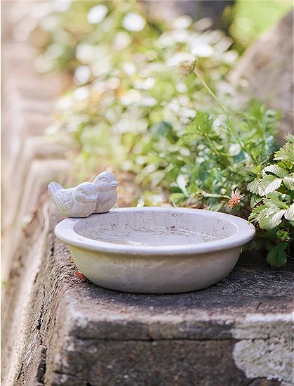 Vogeltränke, Ø26,5 Zement von Ib Laursen &#9733; Kundenbewertung "Sehr gut" &#9733; 12&percnt; Rabatt für Neukunden &#9733; Schnell verschickt &#9733; Jetzt bei car-Moebel.de