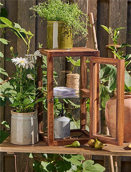Vitrine Unika mit Glasboden, 50x28x28 cm von Ib Laursen &#9733; Kundenbewertung "Sehr gut" &#9733; 12&percnt; Rabatt für Neukunden &#9733; Jetzt günstig kaufen bei car-Moebel.de