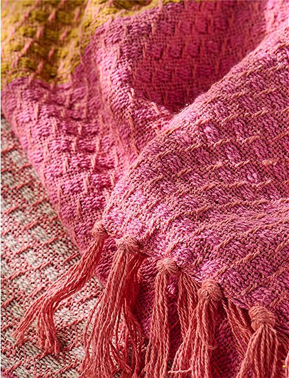 Plaid 160x130 cm, orange/pink von Ib Laursen &#9733; Kundenbewertung "Sehr gut" &#9733; 12&percnt; Rabatt für Neukunden &#9733; Schnell verschickt &#9733; Jetzt bei car-Moebel.de