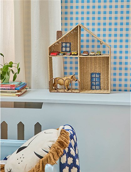 Wandregal Haus 50x12x45 cm von rice &#9733; Kundenbewertung "Sehr gut" &#9733; 12&percnt; Rabatt für Neukunden &#9733; Schnell verschickt &#9733; Jetzt bei car-Moebel.de