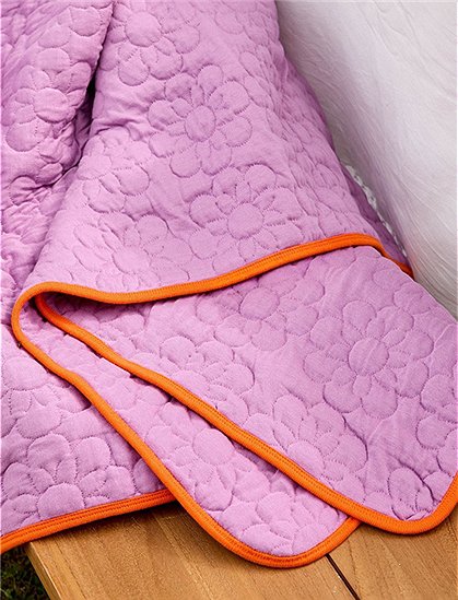 Decke 130x180 cm, Blumenmuster von rice &#9733; Kundenbewertung "Sehr gut" &#9733; 12&percnt; Rabatt für Neukunden &#9733; Schnell verschickt &#9733; Jetzt bei car-Moebel.de