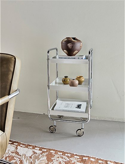 Trolley Roll, 85x38x42, Metall von house doctor &#9733; Kundenbewertung "Sehr gut" &#9733; 12&percnt; Neukundenrabatt &#9733; Schnell verschickt &#9733; Günstig bei car-Moebel.de