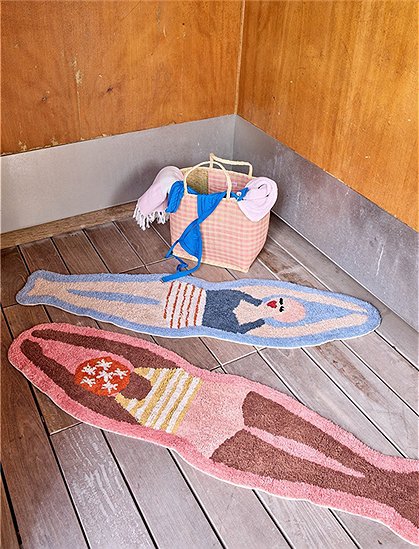 Fußmatte Retro Swimster, 140x40 cm von rice &#9733; Kundenbewertung "Sehr gut" &#9733; 12&percnt; Rabatt für Neukunden &#9733; Schnell verschickt &#9733; Jetzt bei car-Moebel.de
