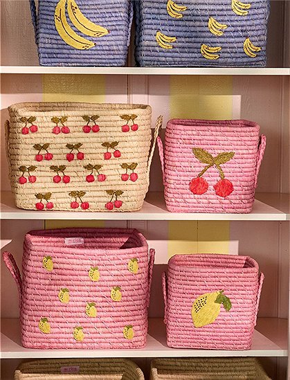 bestickter Bastkorb 20x20x20, Henkel von rice &#9733; Kundenbewertung "Sehr gut" &#9733; 12&percnt; Rabatt für Neukunden &#9733; Schnell verschickt &#9733; Jetzt bei car-Moebel.de