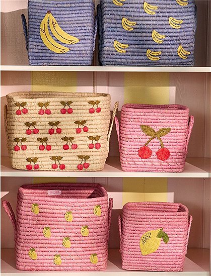 Quadratisch Raffia Aufbewahrungskorb von rice &#9733; Kundenbewertung "Sehr gut" &#9733; 12&percnt; Rabatt für Neukunden &#9733; Jetzt günstig kaufen bei car-Moebel.de