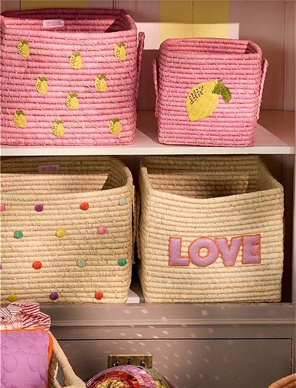 Quadratisch Raffia Aufbewahrungskorb von rice &#9733; Kundenbewertung "Sehr gut" &#9733; 12&percnt; Rabatt für Neukunden &#9733; Jetzt günstig kaufen bei car-Moebel.de
