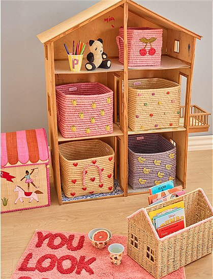 Quadratisch Raffia Aufbewahrungskorb von rice &#9733; Kundenbewertung "Sehr gut" &#9733; 12&percnt; Rabatt für Neukunden &#9733; Jetzt günstig kaufen bei car-Moebel.de