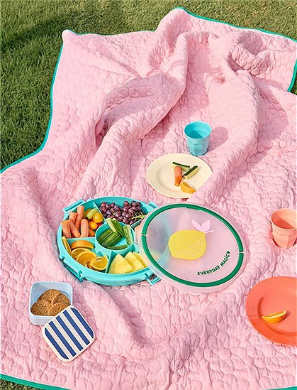 Serviertablett in mint mit 6 Fächern, Ø32 cm von rice &#9733; Kundenbewertung "Sehr gut" &#9733; 12&percnt; Neukundenrabatt &#9733; Rice jetzt günstig kaufen bei car-Moebel.de