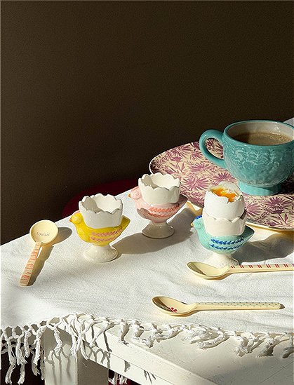 Eierbecher Henne, 7xØ7,5 cm von rice &#9733; Kundenbewertung "Sehr gut" &#9733; 12&percnt; Rabatt für Neukunden &#9733; Schnell verschickt &#9733; jetzt bei car-Moebel.de