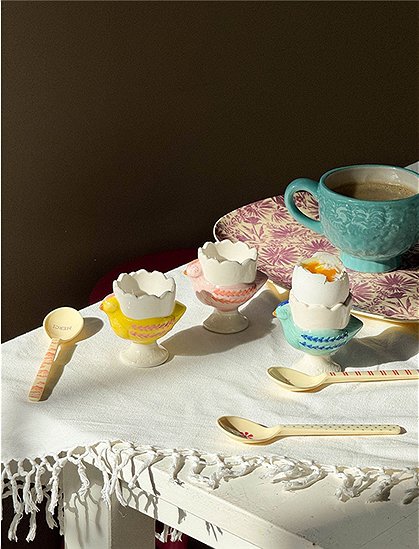 Eierbecher Henne, 7xØ7,5 cm von rice &#9733; Kundenbewertung "Sehr gut" &#9733; 12&percnt; Rabatt für Neukunden &#9733; Schnell verschickt &#9733; jetzt bei car-Moebel.de