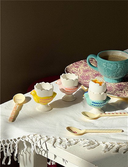 Eierbecher Henne, 7xØ7,5 cm von rice &#9733; Kundenbewertung "Sehr gut" &#9733; 12&percnt; Rabatt für Neukunden &#9733; Schnell verschickt &#9733; jetzt bei car-Moebel.de