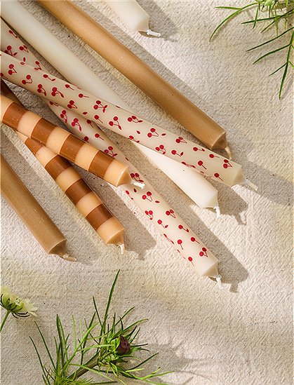 Stabkerze, 20xØ1,3, Kirschen von Ib Laursen ★ Kundenbewertung "Sehr gut" ★ 12&percnt; Rabatt für Neukunden ★ Schnell verschickt ★ Jetzt bei car-Moebel.de