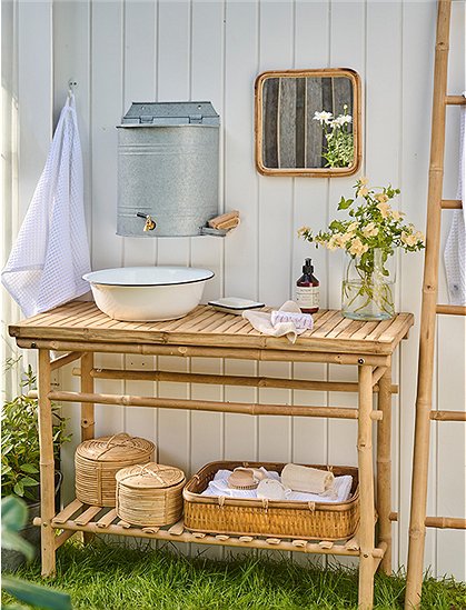 Konsolentisch, Bambus, 75x40,5x101,5 cm v. Ib Laursen ★ Kundenbewertung "Sehr gut" ★ 12&percnt; Neukundenrabatt ★ Schnell verschickt ★ Bei car-Moebel.de