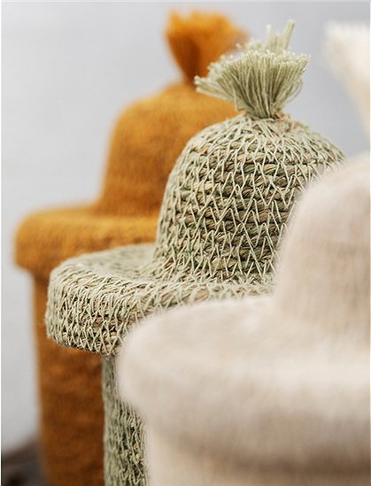 Seegras Korb mit Deckel von Madam Stoltz ★ Kundenbewertung "Sehr gut" ★ 12&percnt; Neukundenrabatt ★ Schnell verschickt ★ Günstig bei car-Moebel.de